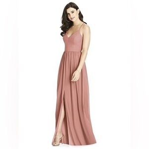 NWT Dessy Bridesmaids Dress Wedding Guest Gown Style 3019 in Dessert Rose